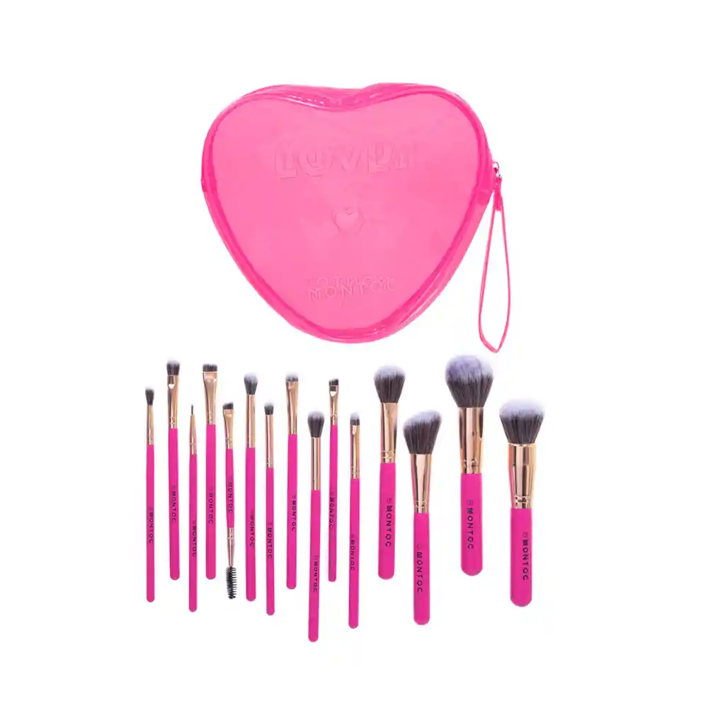 Kit De Brochas Purple Lovly X 15 Montoc