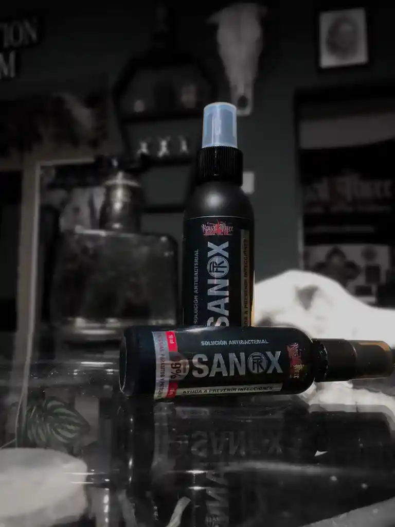 Sanox Spray Especializado Para Desinfectar Perforaciones, Piercings Y Tatuajes