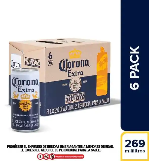 Sixpack Corona 269ml Lt