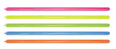 Globos Bombas Tubo T260 Sempertex Neon Surtido Mil Figuras X20 Unidades