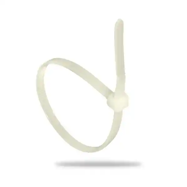 Amarre Plástico De 10 Cm Blanco 100% Nylon Marwa X 100 Unidades