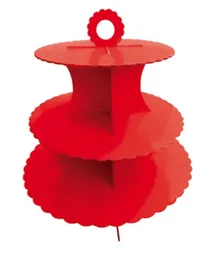 Torre Para Cupcakes Color Rojo Decoración Fiesta Cumpleaños Bautizos Eventos