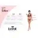 Conjunto Lenceria Ela Lerot Negro Liguero Y Encaje Talla Sm