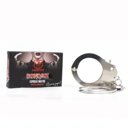Esposas Plateadas Kratos Camtoyz En Acero Bdsm Sado