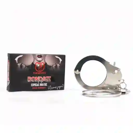 Esposas Plateadas Kratos Camtoyz En Acero Bdsm Sado