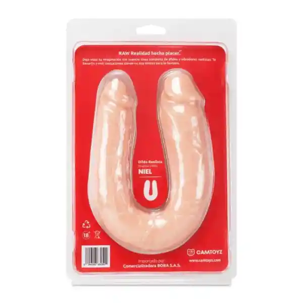 Dildo Doble Niel 35.5 Cm Piel Raw Camtoyz