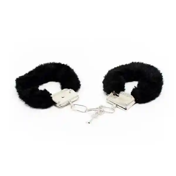 Esposas Lois Metálicas Con Peluche Negro Camtoyz