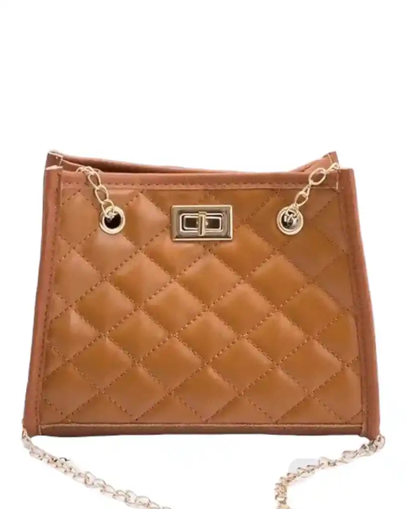 Mini Bolso De Cadenita Marrón