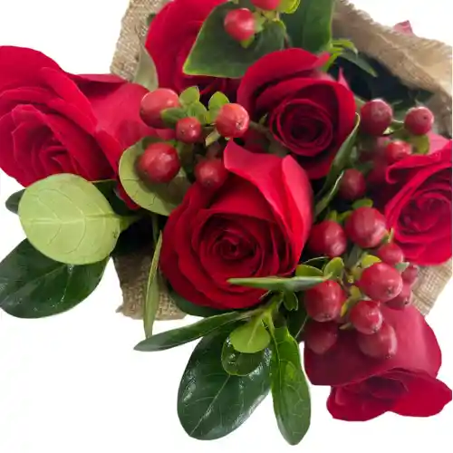 Selva Bouquet De Rosas En Yute