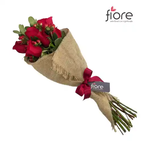 Selva Bouquet De Rosas En Yute