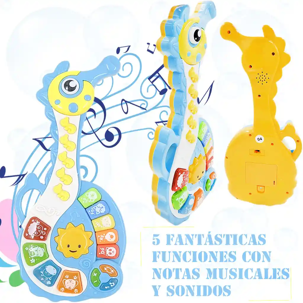 Guitarra Niño Bebé Caballo Mar Juguete Músical Didáctico