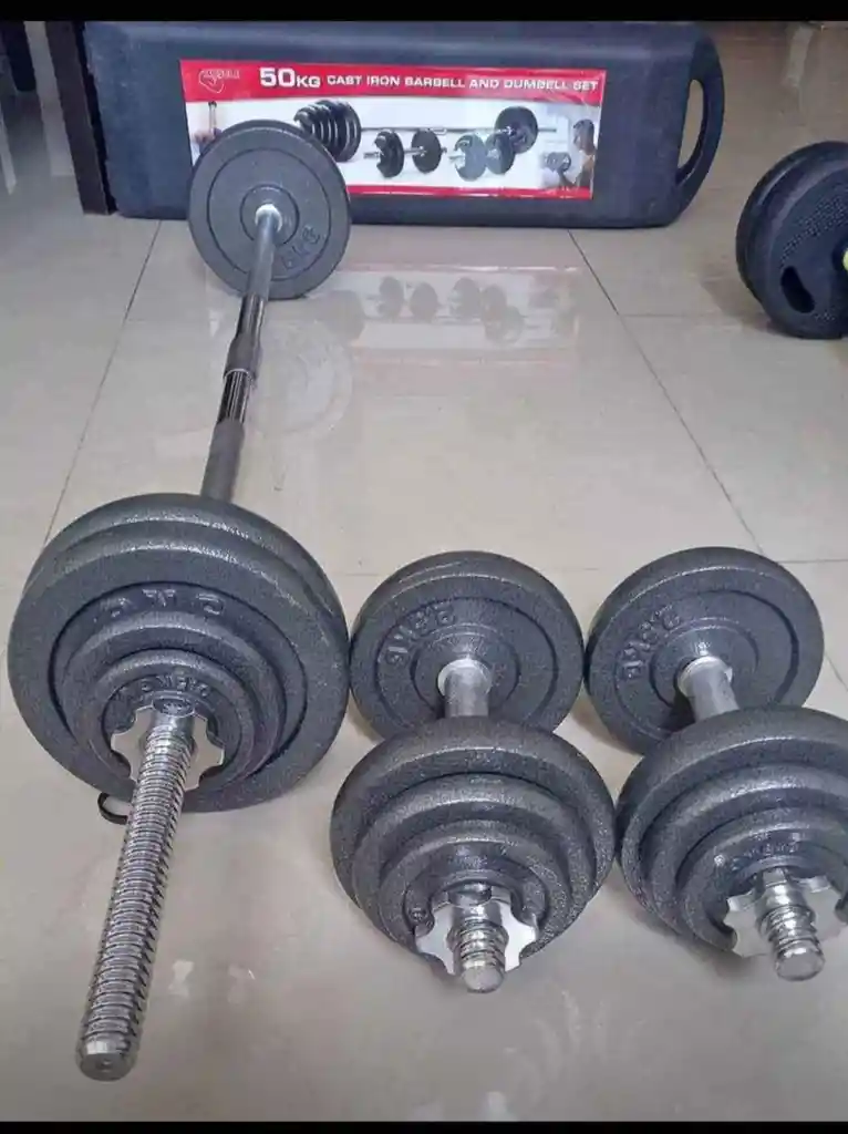 Gym Kit Pesas Mancuernas 50 Kilos 100 Lbs Ejercicio Gimnasio