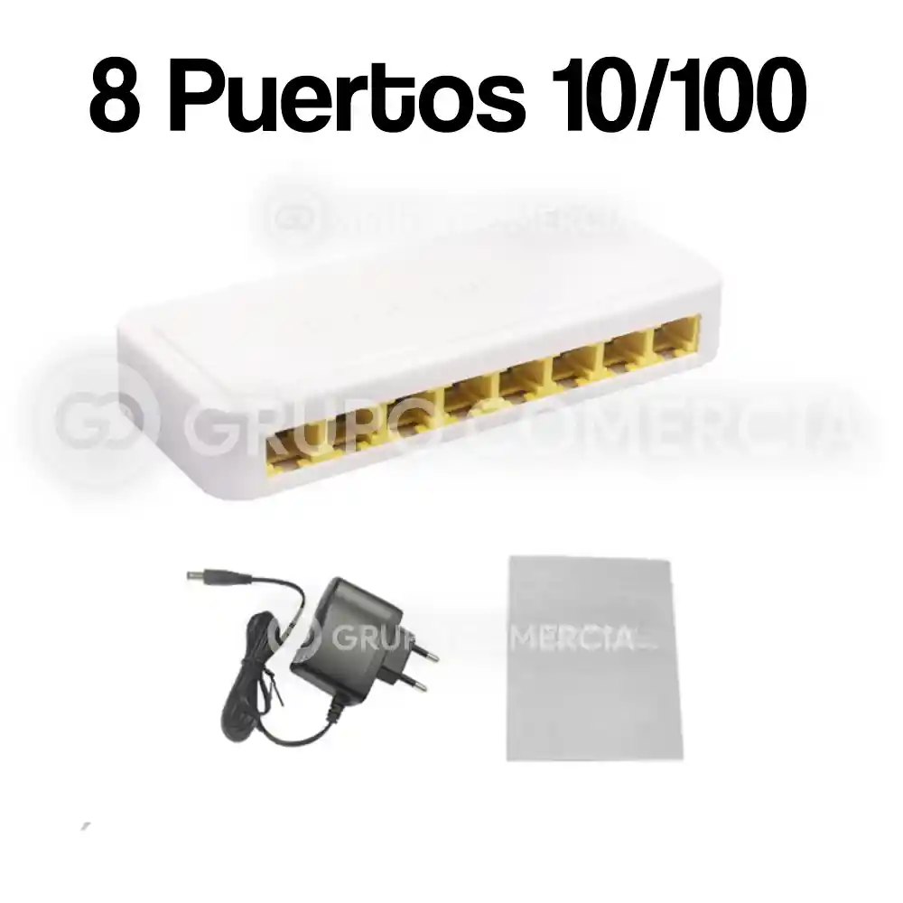 Switch 8 Puertos Lan 10/100 Mbps Pix Link