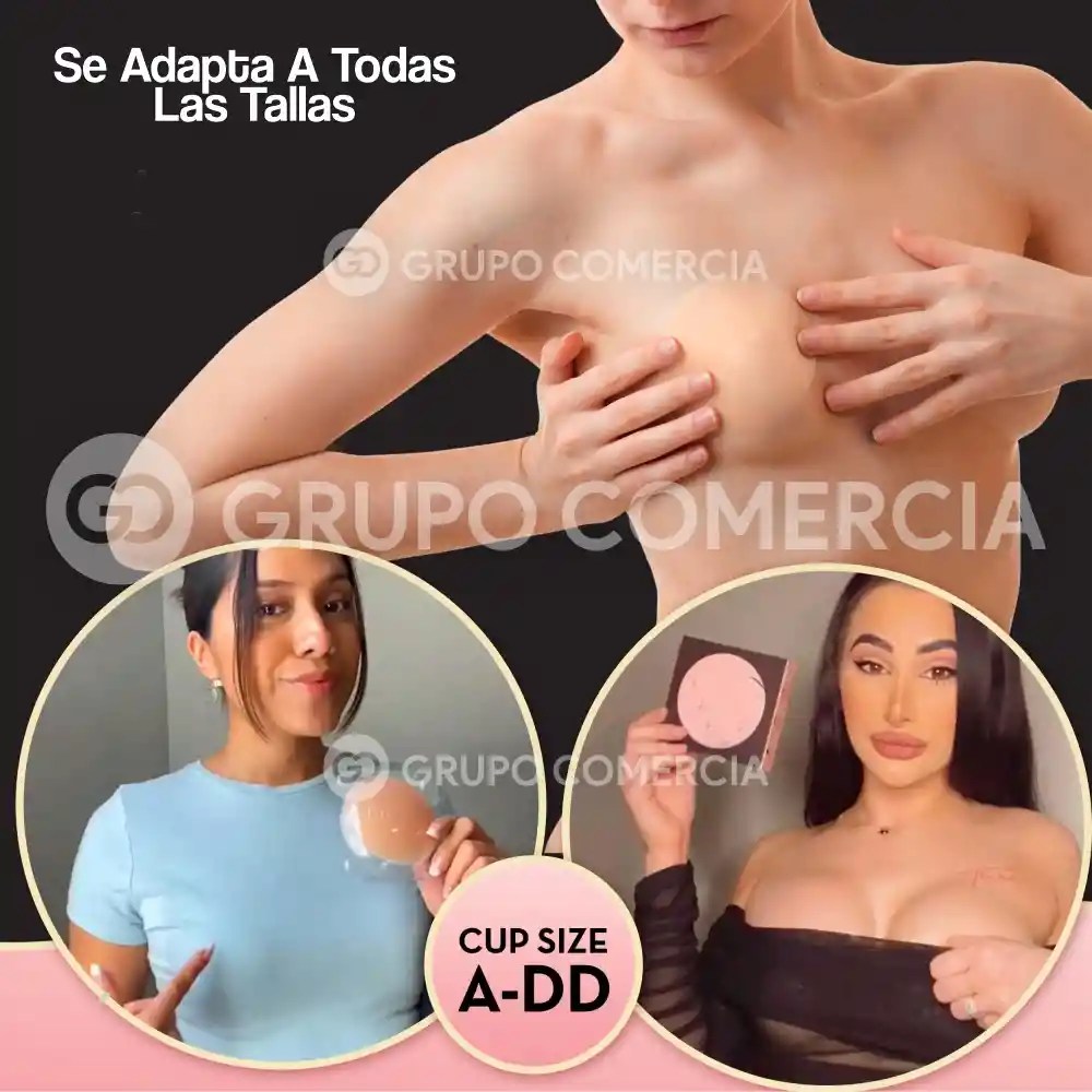 Brasier Nipple Cover Bra Push Up Para Busto Grande C Y D Realce