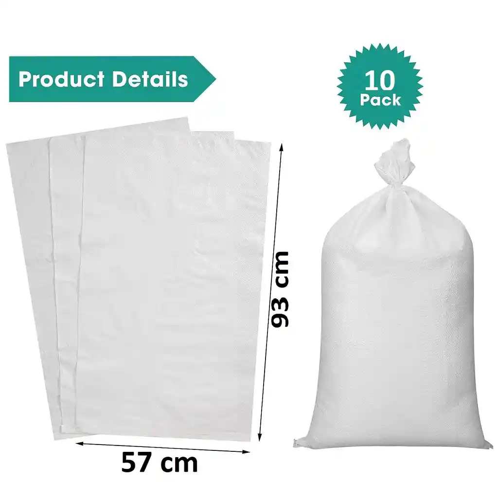 Costales X4 Lonas 50 Kilos Polipropileno Bolsas Fibra 93x57cm Costal