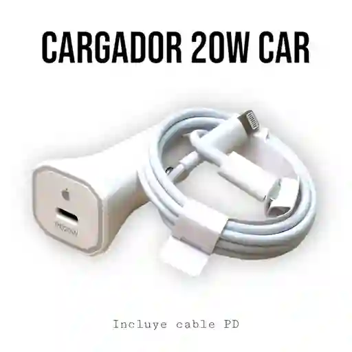 Cargador Para Carro Iphone 20w