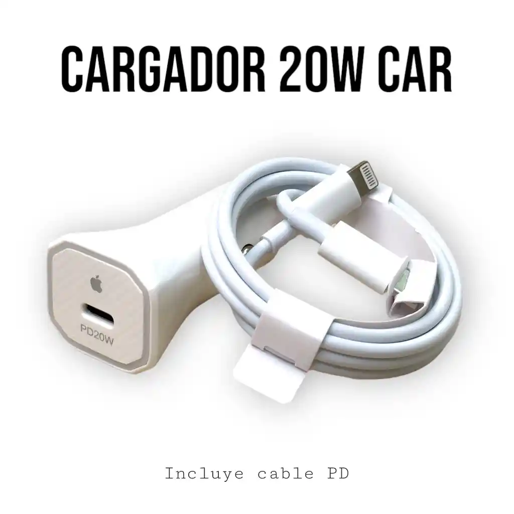 Cargador Para Carro Iphone 20w