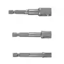 Juego De 3 Adaptadores Para Copas De 1/4", 3/8" Y 1/2" Truper