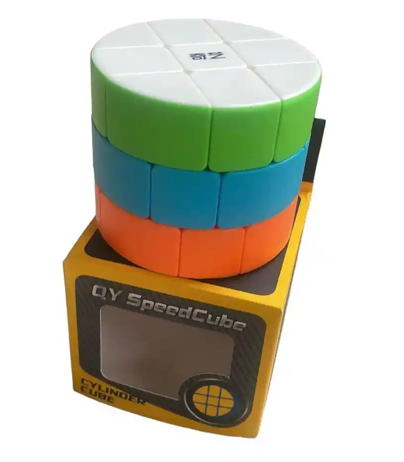 Juguete Cubo Rubik Magico Cilindro Cylinder 3x3 Colores Vivos