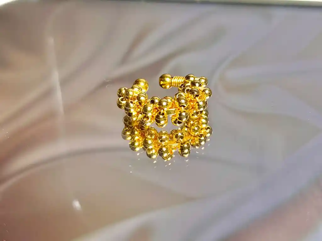 Earcuff Perlas Metalizado