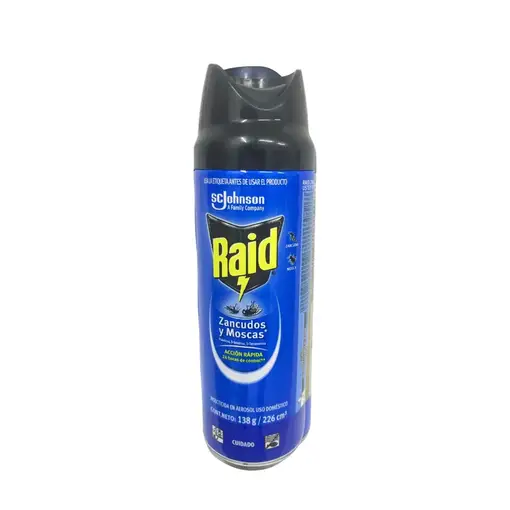 Insecticida Mata Zancudos y Moscas - Raid 250 ml