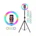 Aro De Luz Rgb Led Flash 33 Cm Fotografía Selfie + Trípode