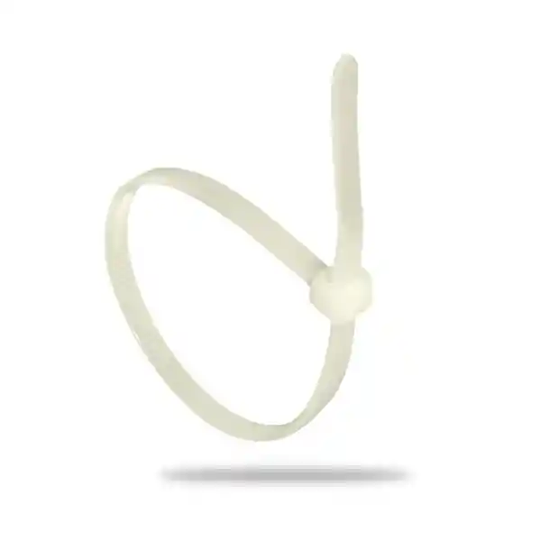 Amarre Plástico De 25 Cm Blanco 100% Nylon Marwa X 100 Unidades