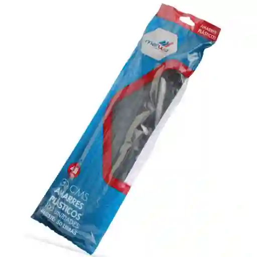 Amarre Plástico De 30 Cm Negro 100% Nylon Marwa X 100 Unidades