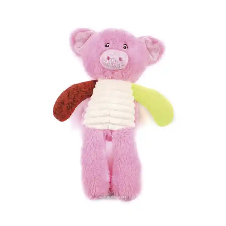 Juguete Peluche Cerdito Multicolor Con Sonido