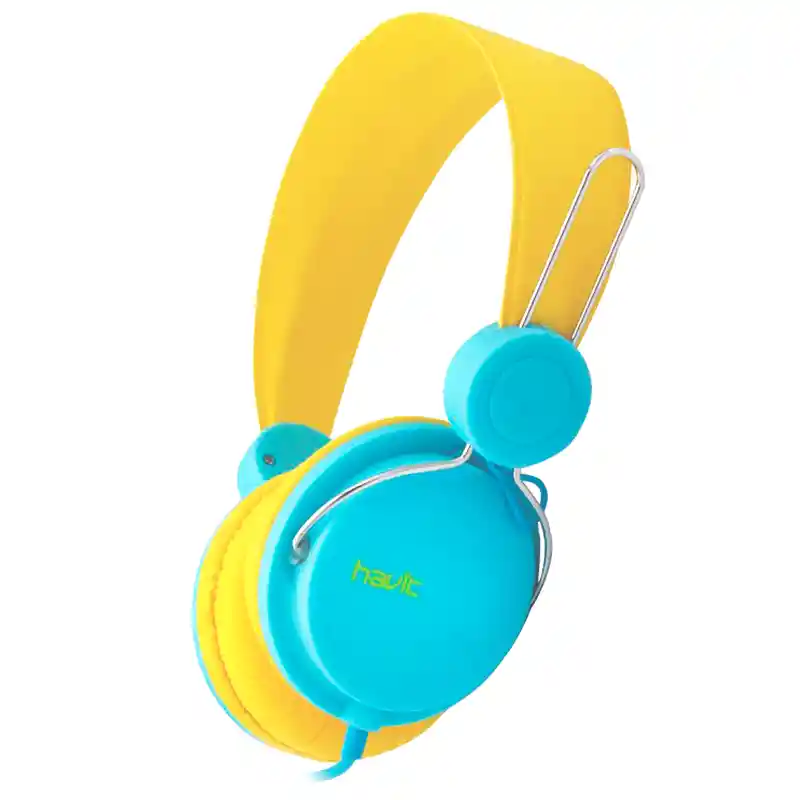 Diadema Havit Hv2198d Cyan Y Amarillo