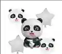 Bouquet Globos Motivo Panda X5 Piezas