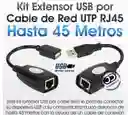 Extensor Extensión Usb Por Cable De Red Utp Rj45 - 45 Metros