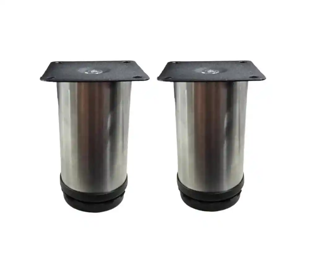 Pata Con Nivelador 10cm Acero Inoxidable X2