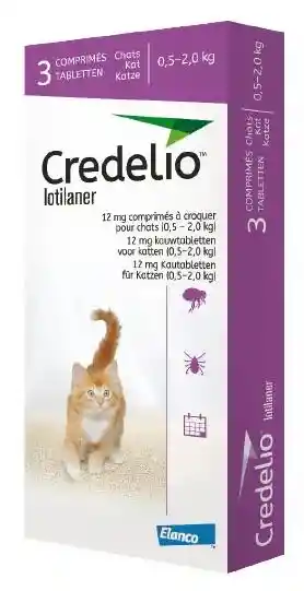 Credelio 12 Mg Gato 0.5 A 2 Kg Precio Por Tableta