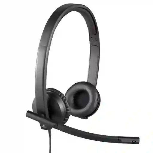 Diadema Logitech Usb Headset Stereo H570e Lync Cisco Skype - Negro