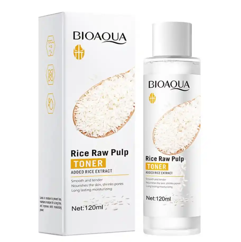 Tonico Facial Con Pulpa De Arroz 120Ml   BIOAQUA  