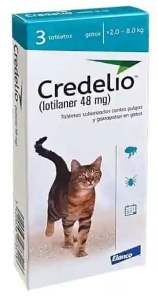 Credelio Gatos 48 Mg Precio Por Tableta