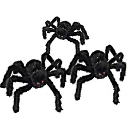 Kit X3 Arañas Peludas Halloween Tarántula 25cm Decoracion