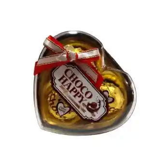 Chocolate Corazon X3 Unidades Choco Happy