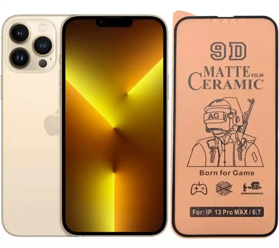 Vidrio Cerámica Matte Para Iphone 13 Pro Max