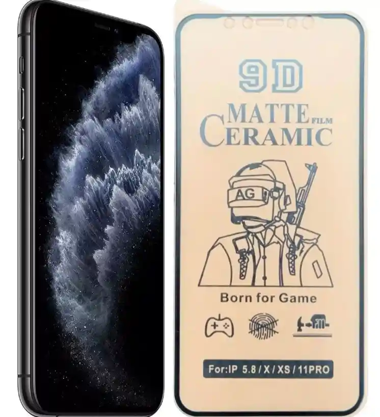 Vidrio Cerámica Matte Para Iphone 11 / Xs / X