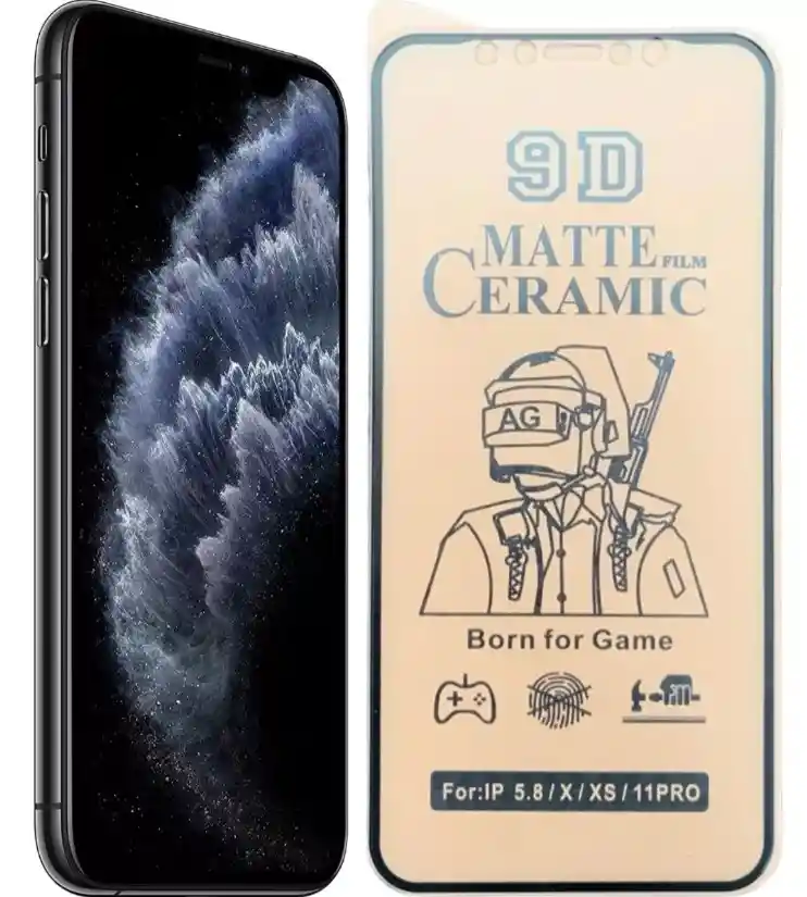 Vidrio Cerámica Matte Para Iphone 11 Pro Max / Xs Max