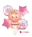 Bouquet Globo "es Niño/niña" Varios Motivos X 5pcs