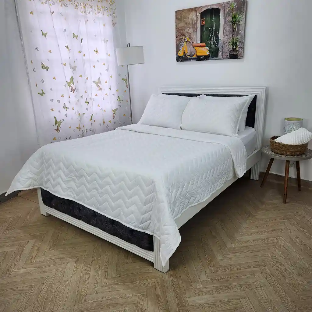 Edredón Unifaz Cama Doble 140x190cm Blanco Hogareto