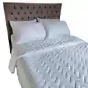 Edredón Unifaz Cama Semidoble 120x190cm Blanco Hogareto