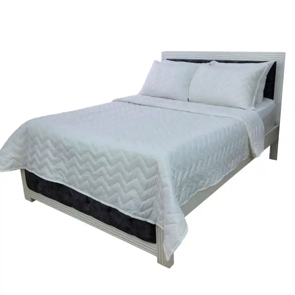 Edredón Unifaz Cama Sencilla 100x190cm Blanco Hogareto