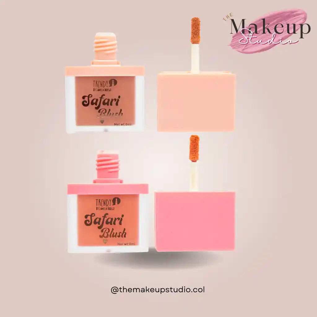 Kit Dúo Rubor Líquido Safari Blush Trendy