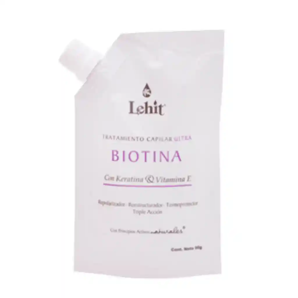 Tratamiento Capilar Biotina Con Keratina Y Vitamina E Lehit 90 Ml