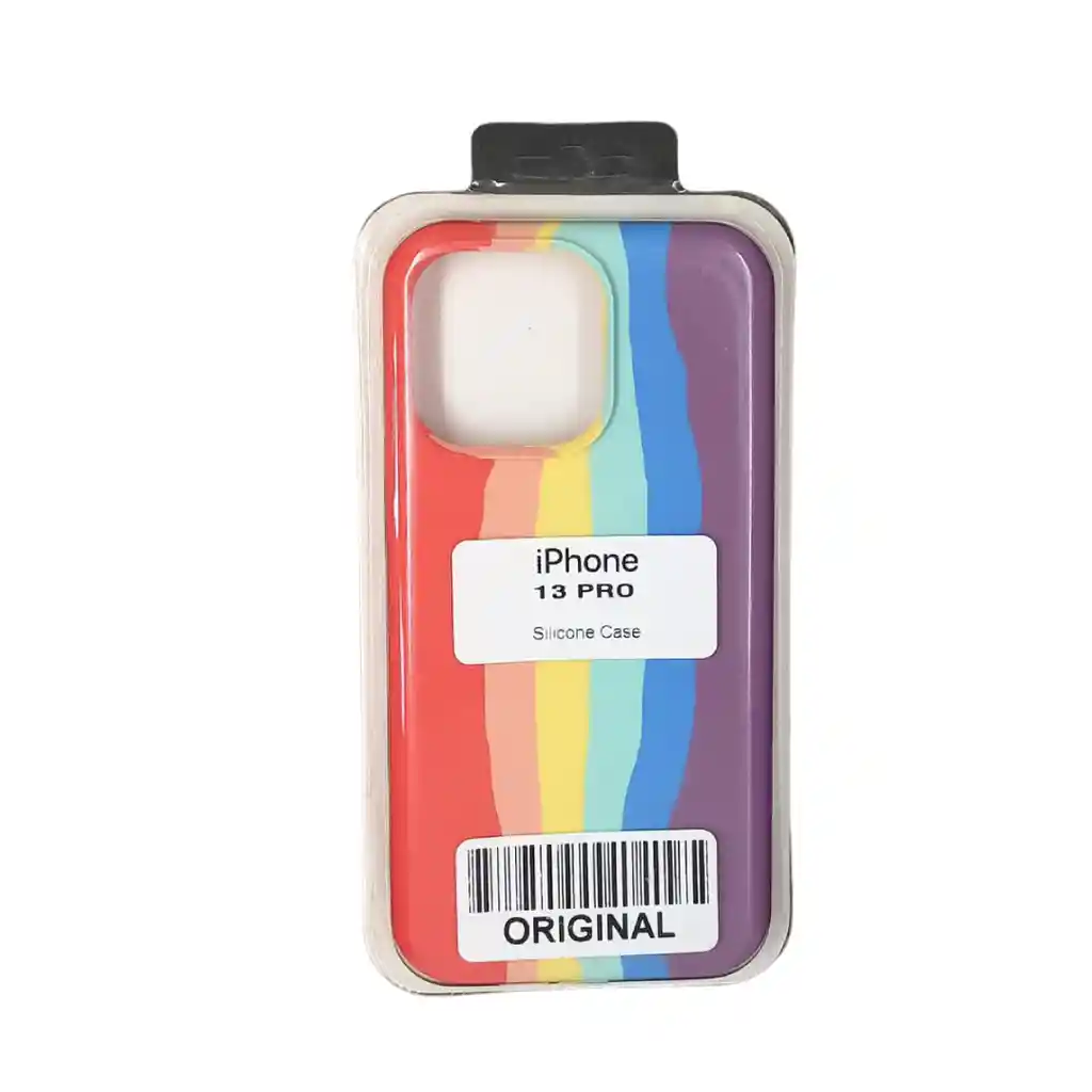 Forro Silicone Case Arcoiris Iphone 13 Pro