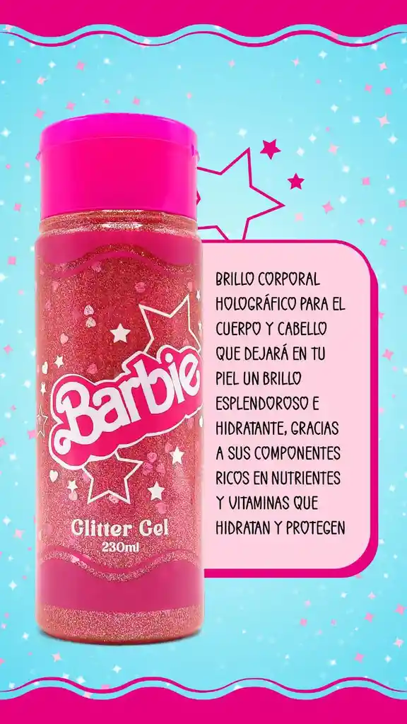 Gel De Glitter Barbie